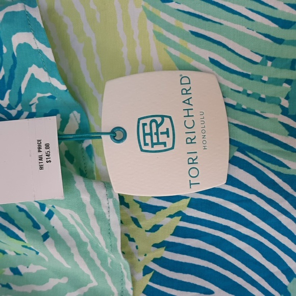 NWT Tori Richard dress hawaii something fishy print size large - Picture 6 of 8